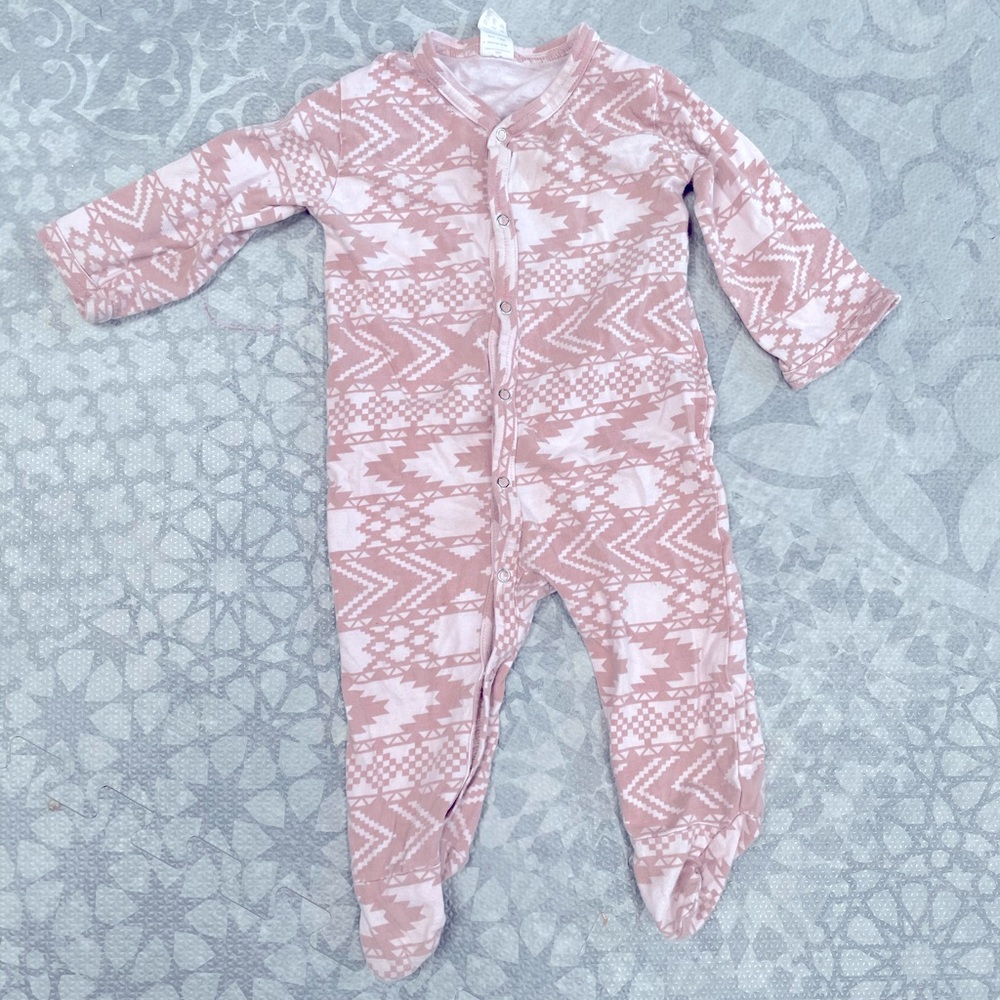 Kate Quinn Pink Patterned Footie